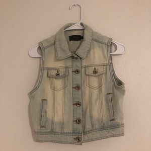 Jean Vest Jacket Sleeveless (junior)